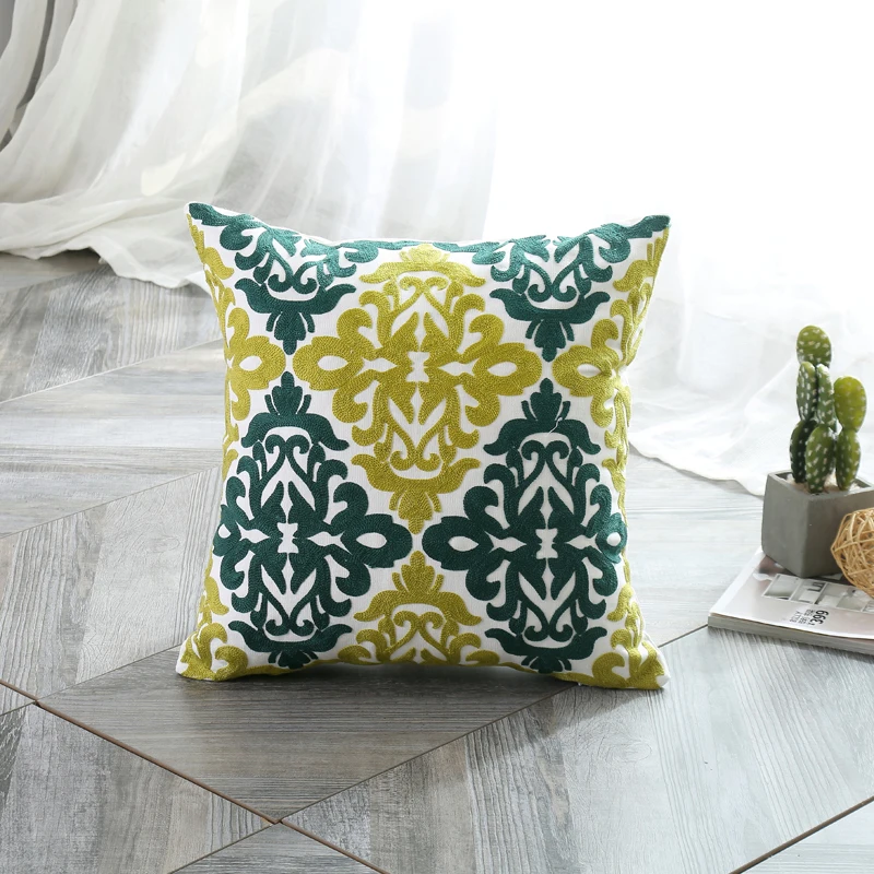 Чехол наволочка в богемном стиле с вышивкой этнический Национальный чехол