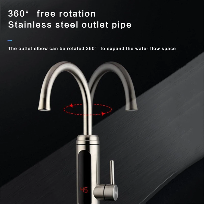 

Мгновенный Электрический водонагреватель, смеситель с быстрым нагревом и дисплеем температуры 35EC