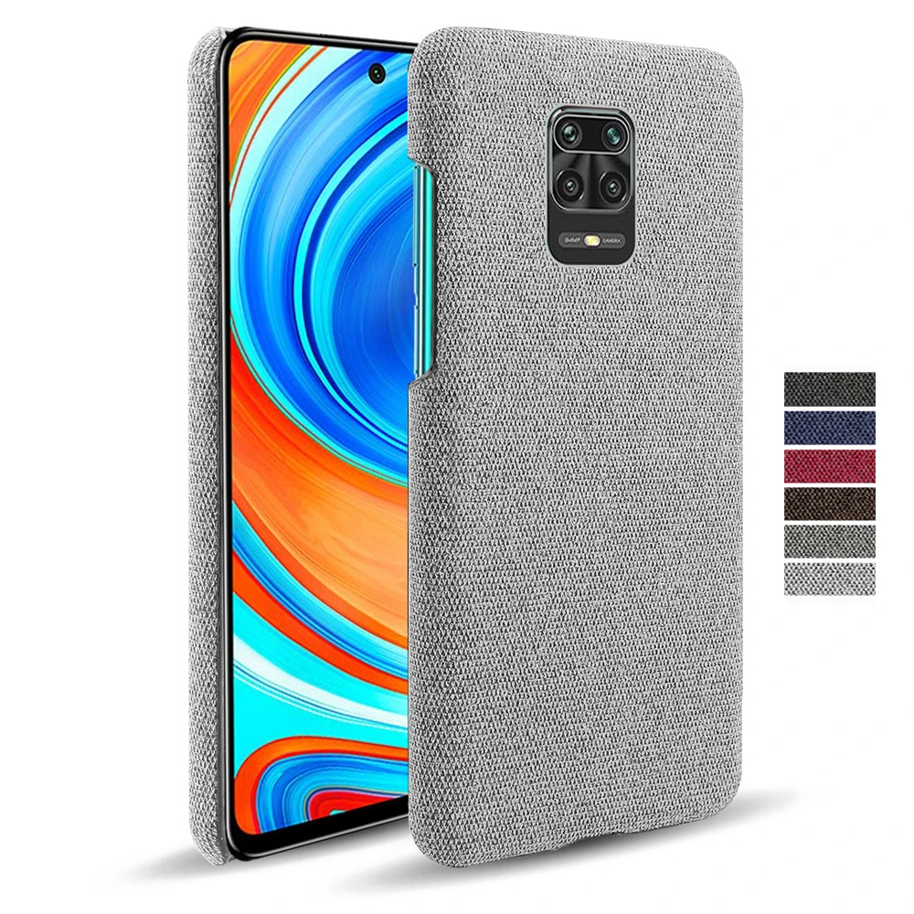 

Luxury Febric Antiskid Cover Funda For Xiaomi Redmi Note 9 Pro Max 9S Coque Cloth Texture Fit Case For Redmi Note9 Note9s Capa