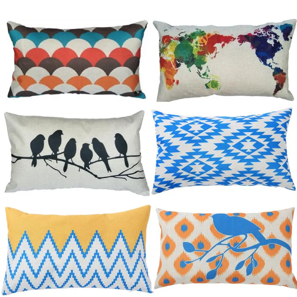 1 шт. прямоугольный чехол для подушки 45x45 см|cushion cover|vintage throw pillowsthrow pillow cases |