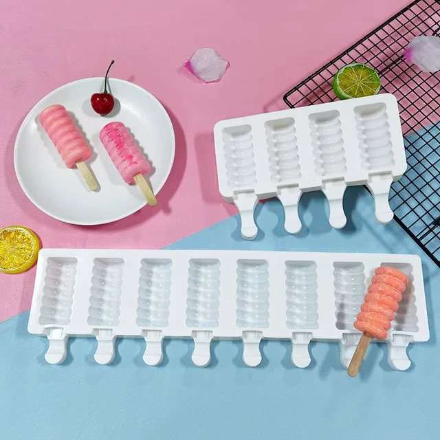 Силиконовая форма для мороженого лоток с 4 ячейками приготовления десертов