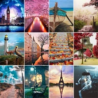 ruopoty pictures by numbers landscape acrylic drawing canvas oil painting numbers for adults home decoration gift