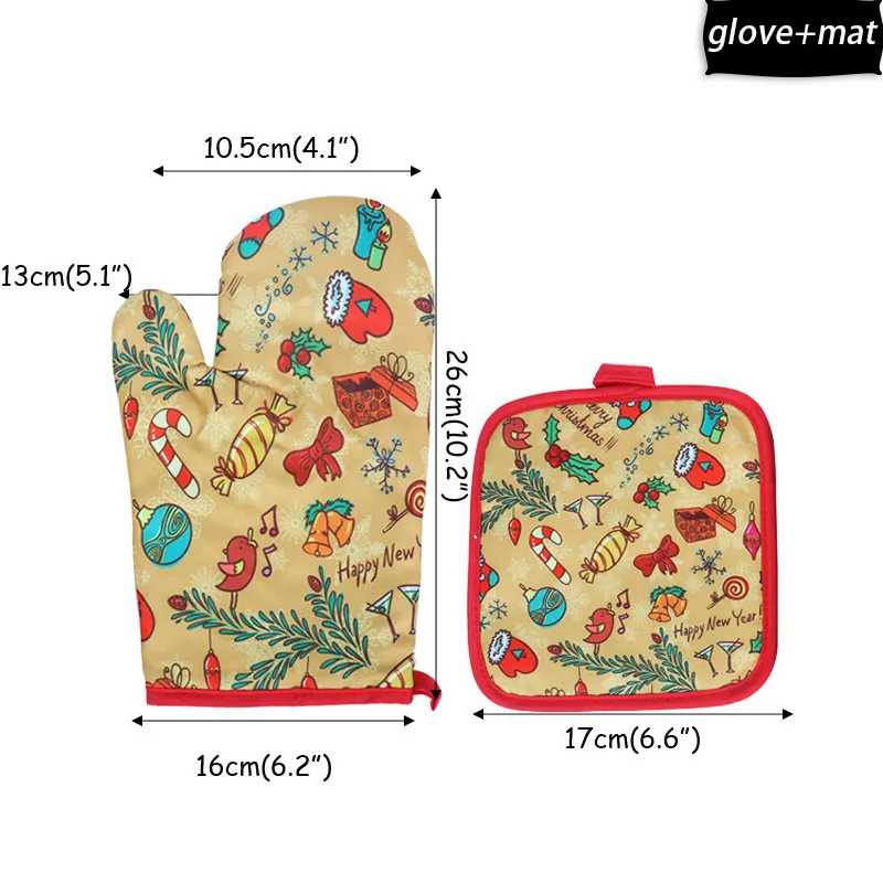 anti-hot gloves-C Cyuan, Рождественский бант, красное золото, серебро, украшение на елку, бант, Рождественское украшение, безделушки для нового года, Navidad, Декор - Цвет: anti-hot gloves-C