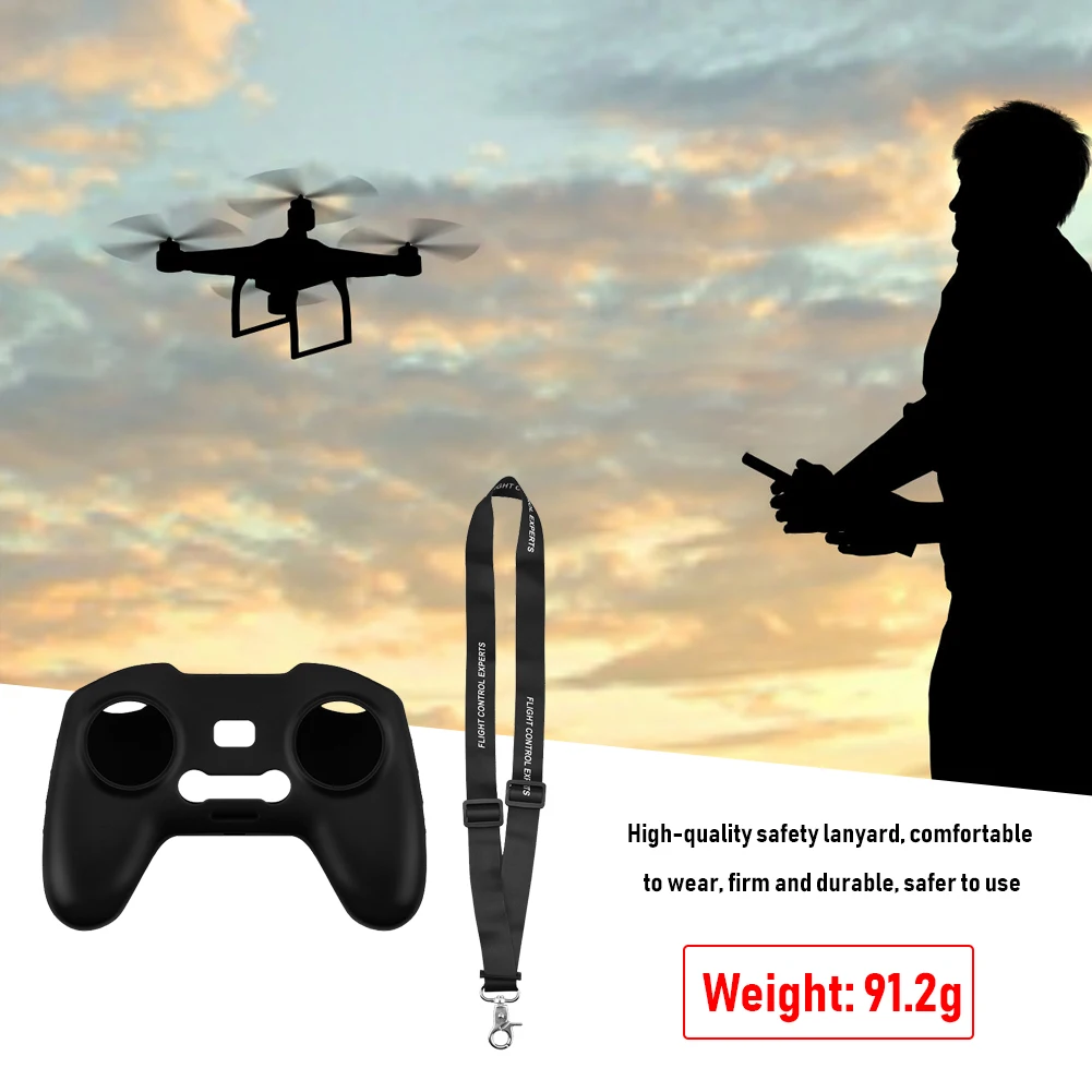 Силиконовый чехол накладка на шею для DJI FPV комбинированный протектор пульта