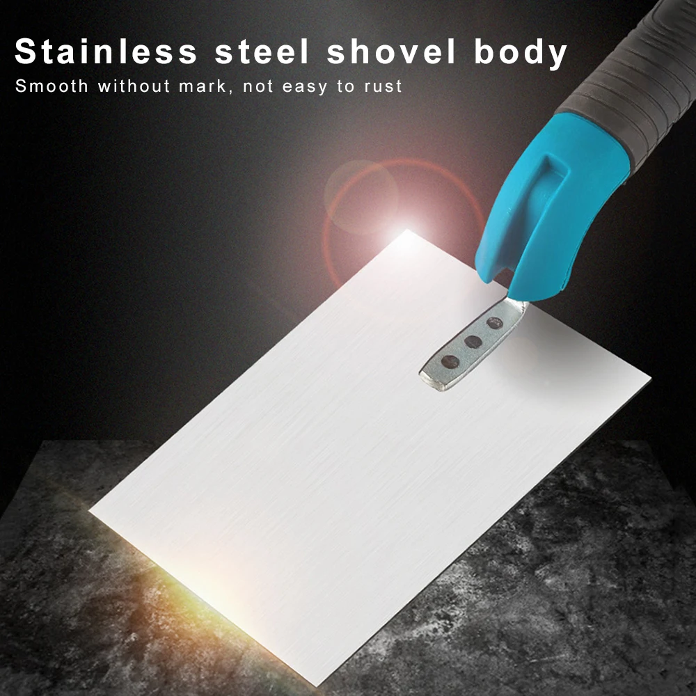 Stainless Steel Wall Plastering Tool Automatic Plastering Powder Wall Scraping Spatula Electric Bricklaying Tool with 4 Battery