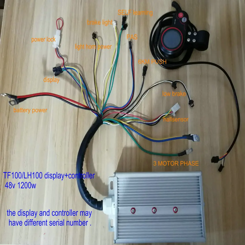 24v36v48v60v 1500 Вт-3000 Вт BLDC контроллер и ЖК-дисплей с дроссельной заслонкой белый/цветной экран Электрический скутер MTB детали для электровелосипеда