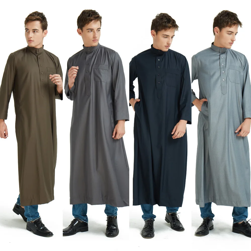 

Wholesale autumn and winter Muslim men's prayer robes men arab ayaba men dress Islamic clothing