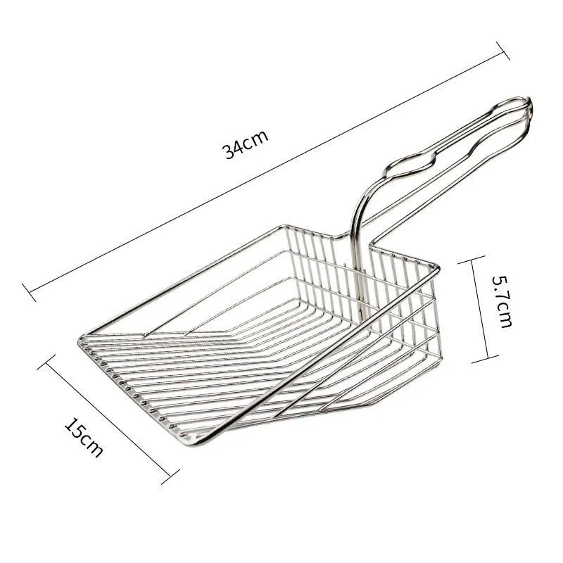 Прочный прибор для уборки кошек и собак из нержавеющей стали уютная ложка