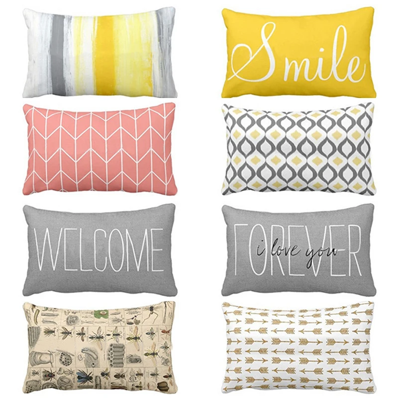 Декоративная наволочка для подушки прямоугольный полиэстер Чехлы домашнего