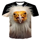 Модная летняя футболка для мужчин и женщин, новинка 2021, Мужская футболка с 3D принтом животных, дышащая уличная одежда, футболка с принтом для мужчин