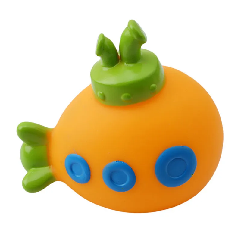 

5pcs/set Baby Bath Toys Submarine Kid Water Spraying Toy Vehicle Model Soft Rubber Cartoon Simulation Car Airplane