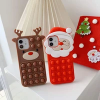 merry christmas cute santa claus deer phone case p%d1%87%d0%b5%d1%85%d0%be%d0%bb %d0%bd%d0%b0 %d0%b0%d0%b9%d1%84%d0%be%d0%bd 11 12 13 pro max xr xs 8 7plus interesting unzip phone coque