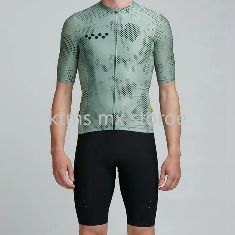

bike Jersey Atlantic Green 2019 Summer short sleeve Cycling Jersey Pro race short sleeve jersey with Surf-MESH Fabric