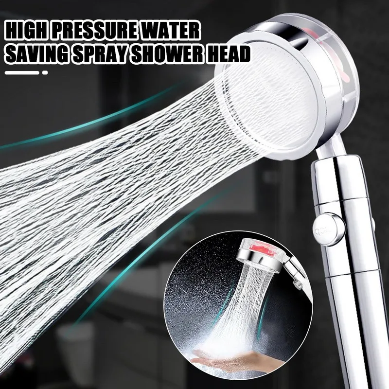 Turbocharged Shower Head High-Pressure Massage Bathroom Pressurized Handheld Showerhead Nozzle Accessories | Обустройство дома