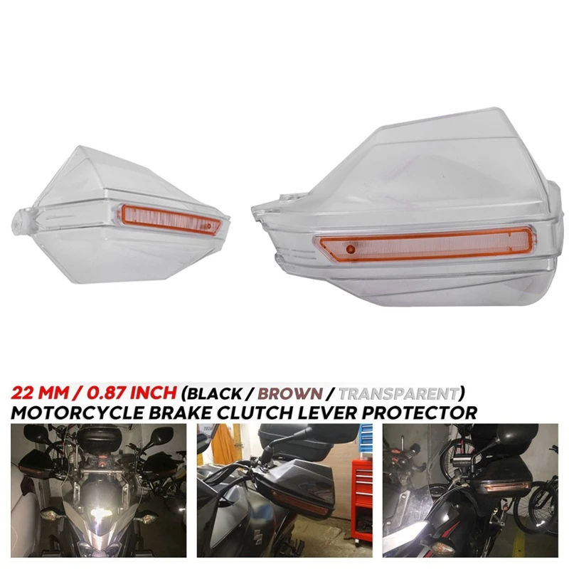

Universal Motorcycle Handguards Handlebar Protector with Led Turn Signal Lights for Honda Yamaha Suzuki Ktm