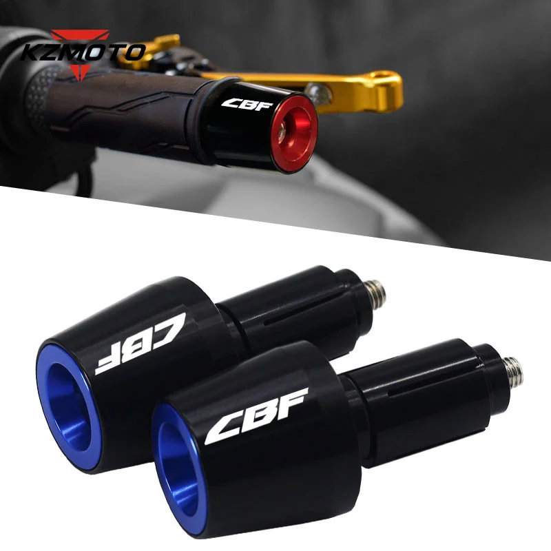 

BYSPRINT For Honda CBF600 CBF1000 Motorcycle 7/8''22mm CNC Aluminum Handlebar Grips Handle Bar Cap End Plugs Laser Logo CBF