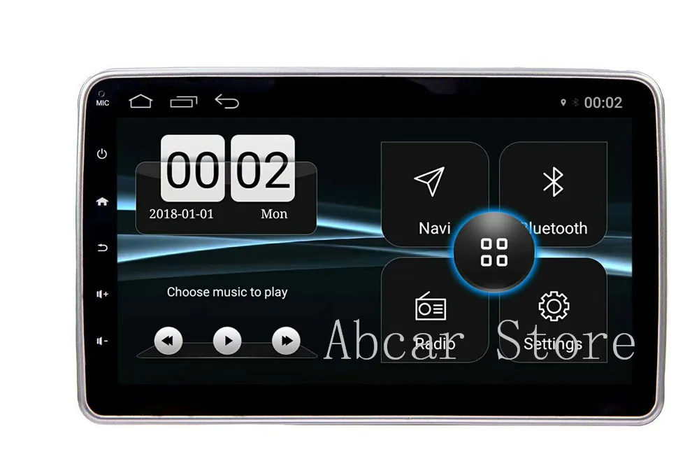 Универсальный автомобильный DVD плеер 10 1 дюйма Android 9 0 GPS навигация радио 2 din для