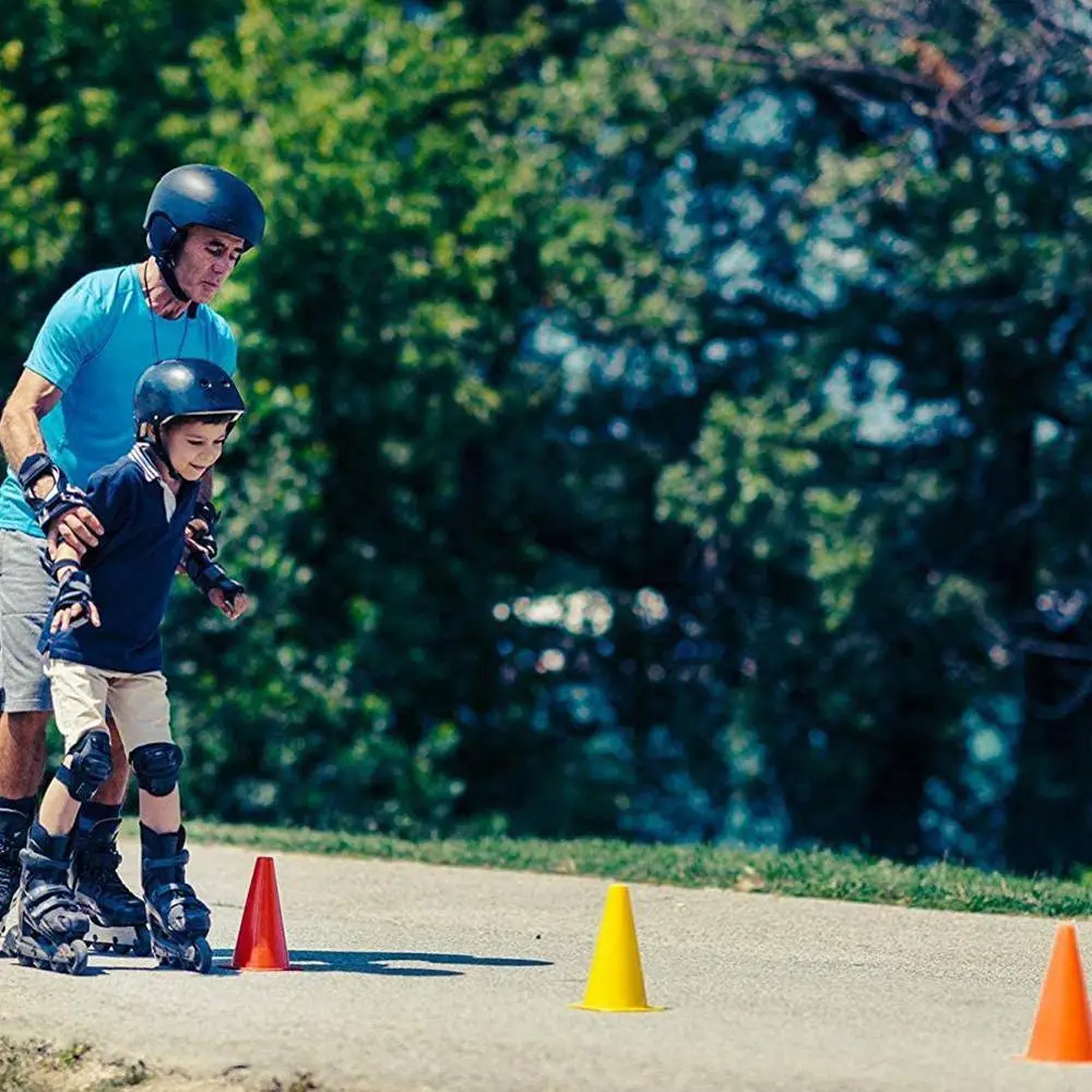 

18cm Football Training Logo Bucket Kindergarten Basketball Inches Corner 6 Training Tools Three Cone Barriers Corner Mark M L4U8