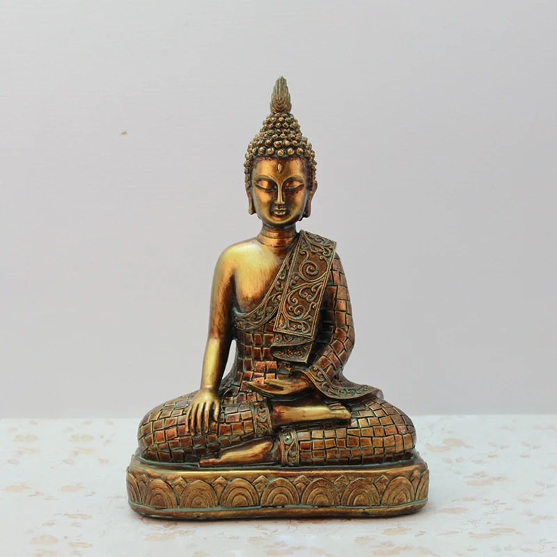 

Decoration Buddha Figurines Sculpture Home Decoration Desktop Resin Crafts Vintage Buddha Statue Ornaments Desktop Decor Gifts