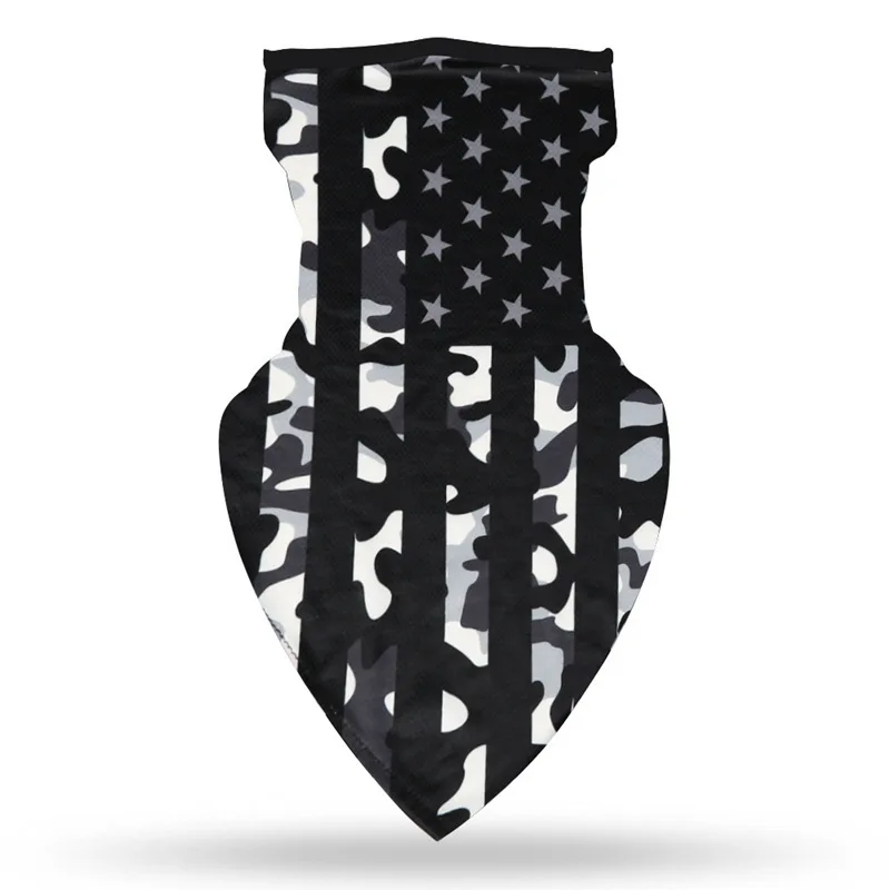 

Outdoor Triangle Camo Scarf Cycling Hiking Camping Bandana Army Bicycle Military Tactical Neck Gaiter Face Cover Bandana Earloop
