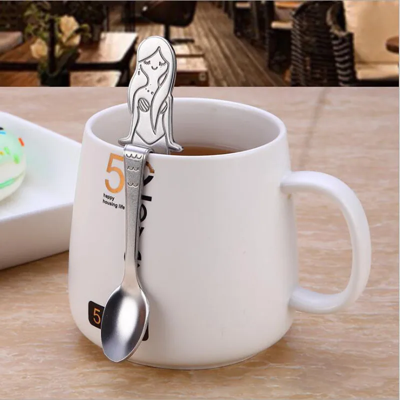 Ложка-Русалка для кофе из нержавеющей стали | Дом и сад