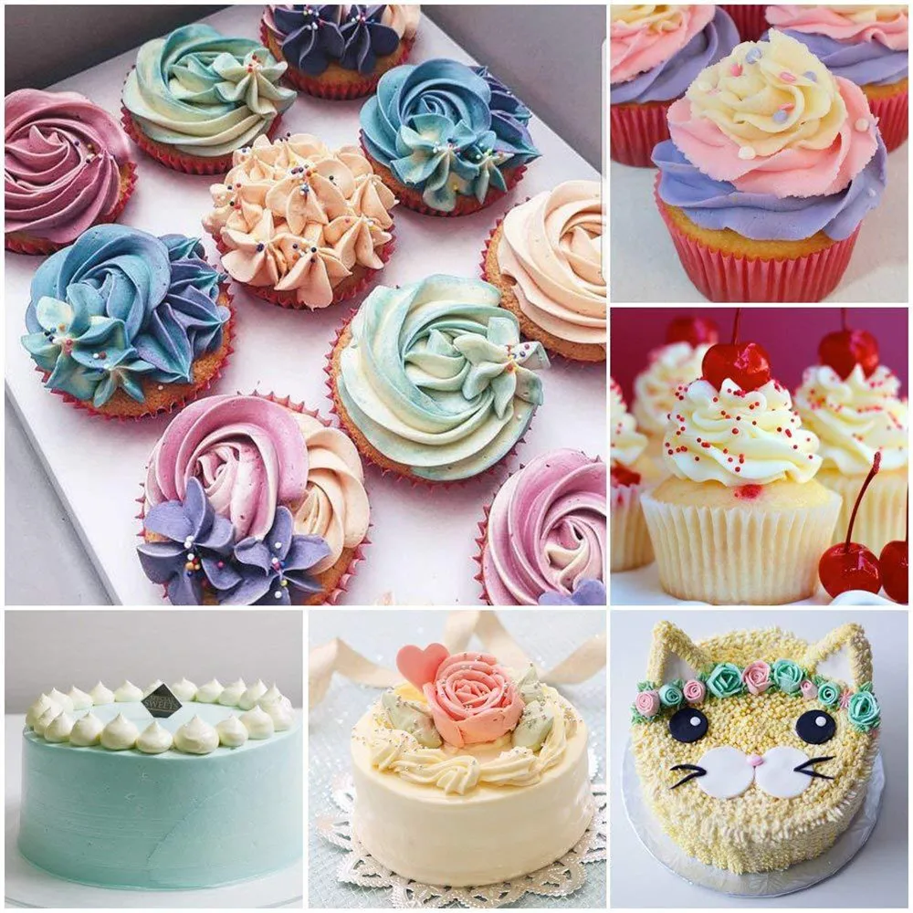 

57 Pcs Cupcake Baking Tools Cake Decorating Supplies Russian Pastry Nozzles Confectionery Pastry Bags