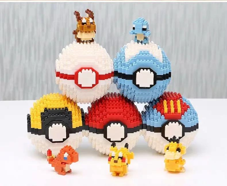 Wisehawk Ball Go Pikachu Charmander Eevee Конструкторы строительные игрушки Brinquedo детские Фигурки