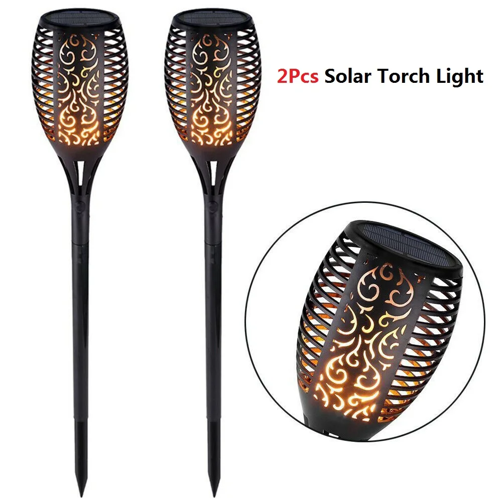 33LED Mpow пламя солнечный светильник s 2 шт./лот Танцующая Мерцающая лампа водонепроницаемый солнечный светильник садовые светильники для дорожки Газон лампа - Испускаемый цвет: 2Pcs