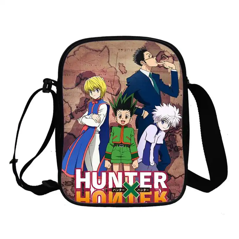 Мультяшная сумка через плечо Hunter X аниме сумки для мальчиков сумки-мессенджеры