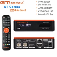 satellite receiver dvb gtmedia gt combo android 9 0 tv box quad core s905x3 2gb16gb 4k ultra dual wifi 2 45 ghz dvb s2xt2c