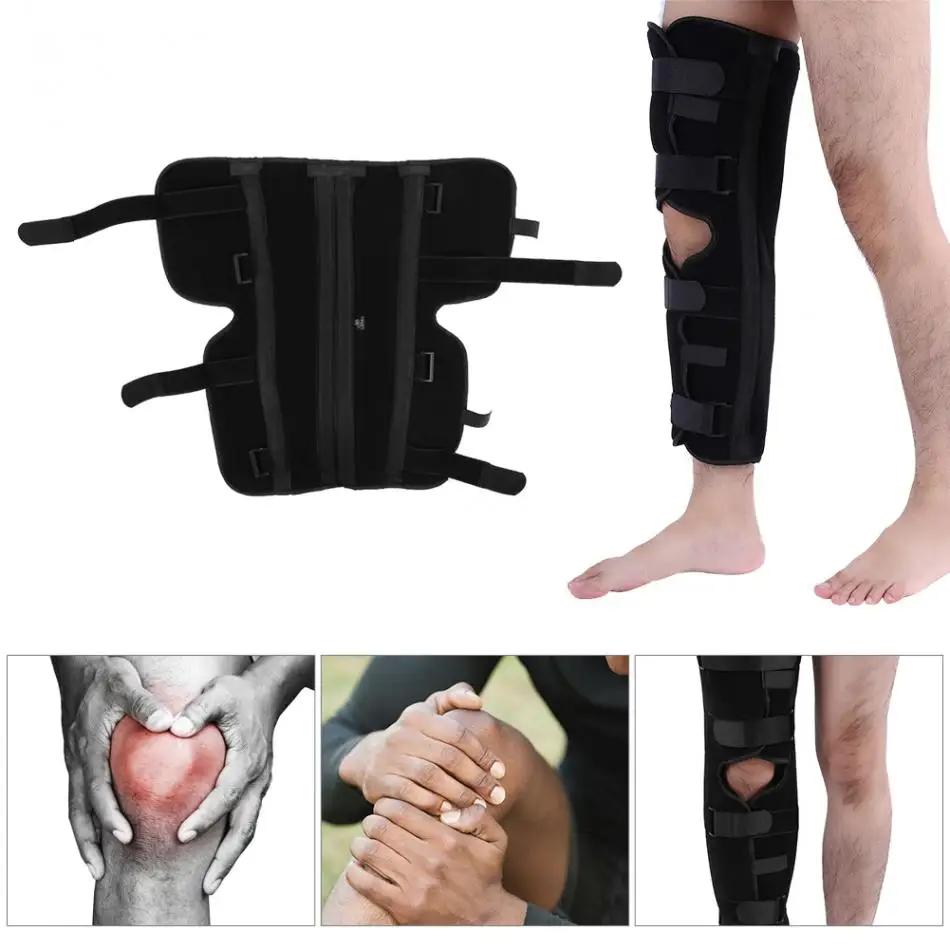 Knee Brace Support Pad Patella 4 Steel Plates Fixing Orthopedic Leg Posture Corrector Fractures Splint Guard For Arthritis | Красота и