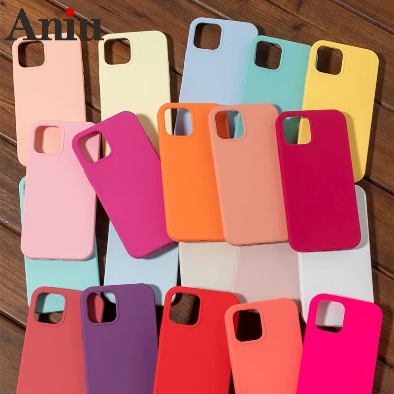 

Luxury Original Official Silicone Case For iPhone SE 2020 12 Mini X XR XS Case For Apple iPhone 11 Pro Max 7 8 Plus 12 Pro Case