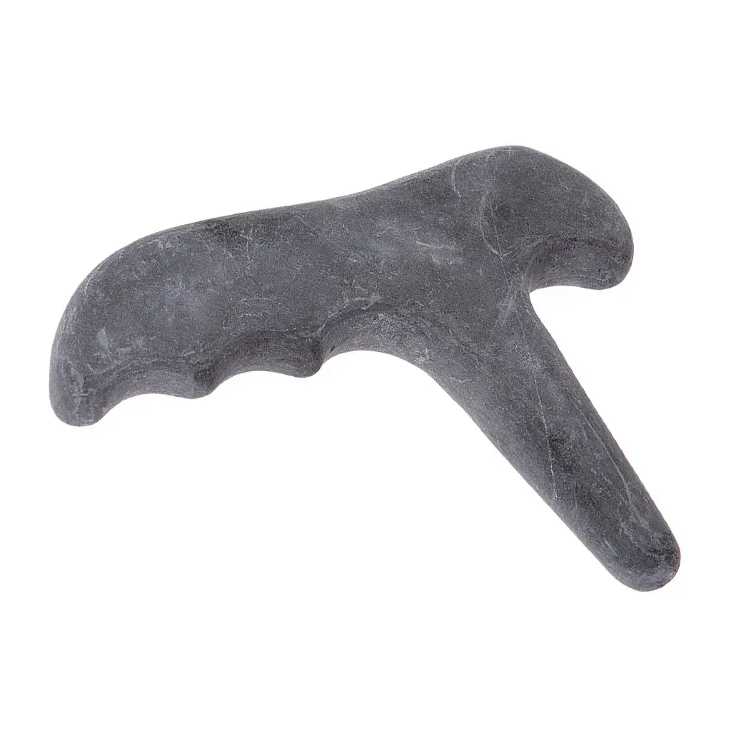 Скребок Для Массажа Гуаша скребок Т-образной формы из черного натурального камня