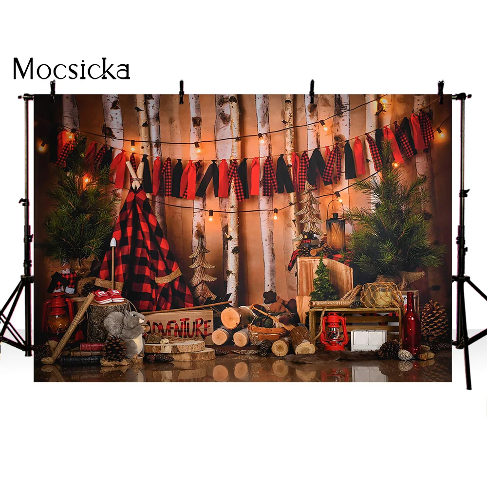 Фон для детской фотосъемки в стиле сафари с изображением леса джунглей |