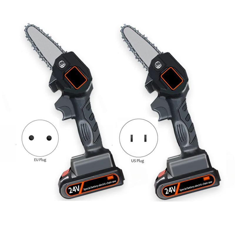 

Мини-бензопила 24V Беспроводная электрическая портативная бензопила бесщеточный двигатель секаторные ножницы бензопила для резки древесин...