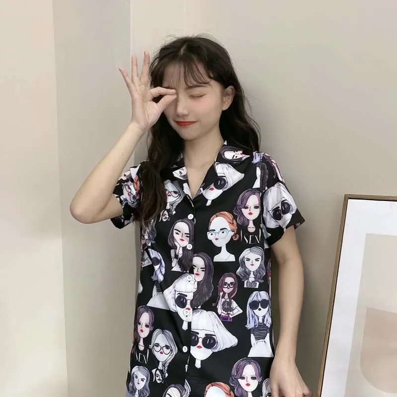 Женские блузки в Корейском стиле Новинка лета 2020 модная милая блузка с