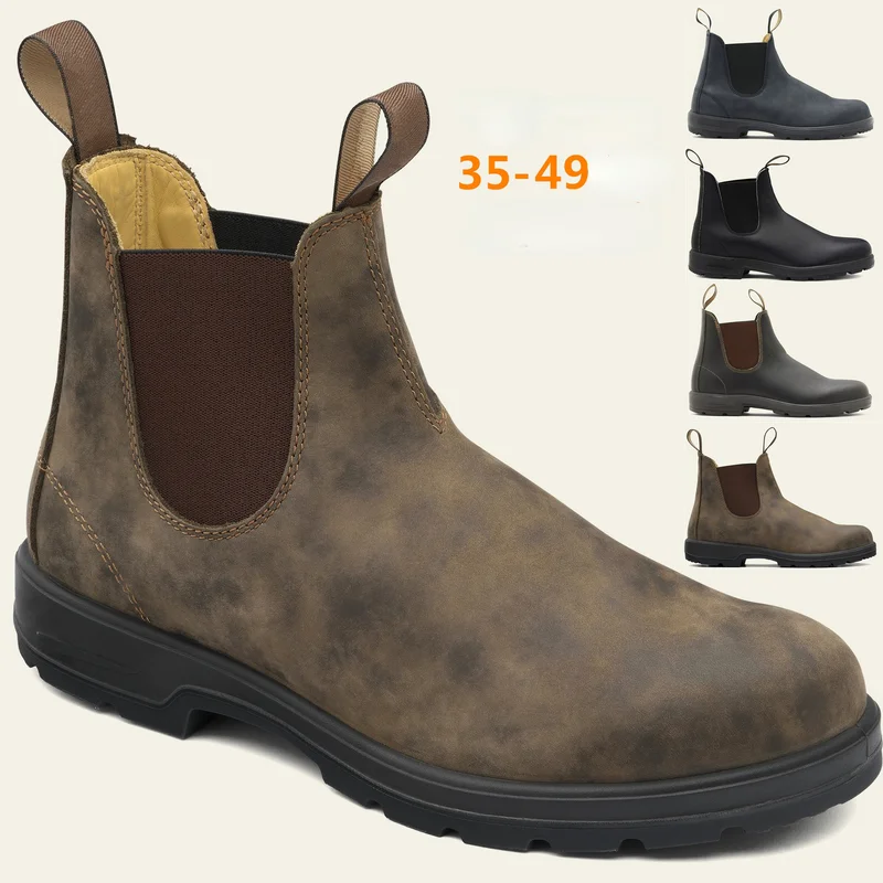 

New Luxury Chelsea Boots Women Ankle Boots Men Martin Boots Retro Couple Shoes Slip on Heel BV Boot Mens Platform Shoes