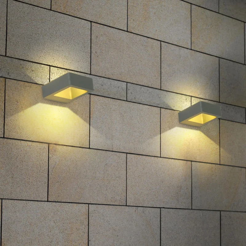 Lâmpadas de Parede ao ar Luzes de Parede de Alumínio Luz ao ar Exteriour Impermeável Livre Cree Decoração Led