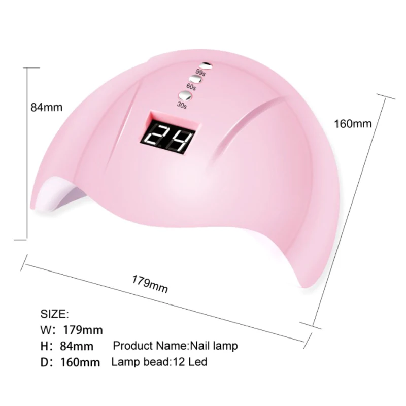 

36W LED UV Nail Polish Dryer Lamp Gel Acrylic Quick-drying Spa Baking Lamp