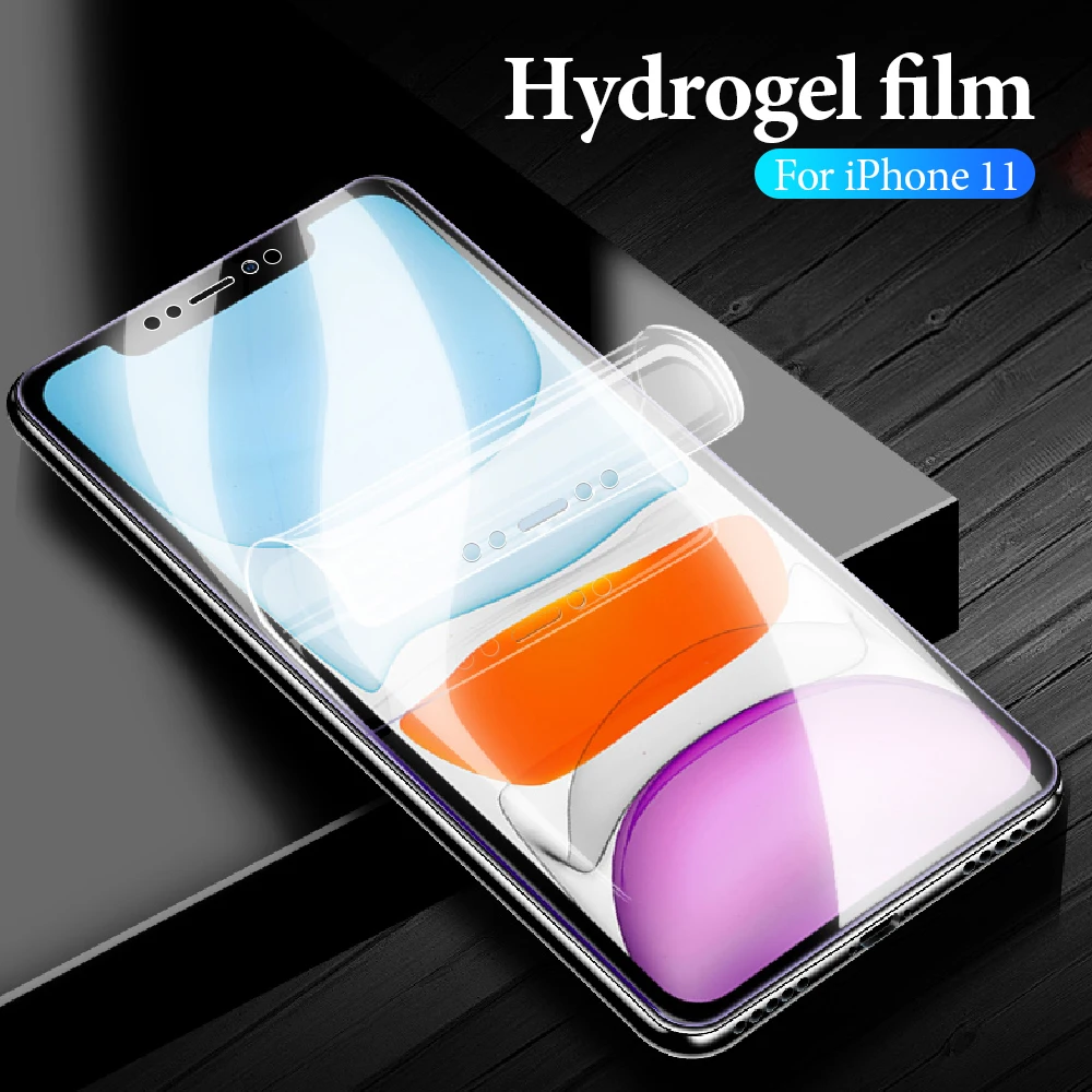 Гидрогелевая пленка с полным покрытием для iPhone 11 Pro XS Max XR X защитная экрана iphone 7 8