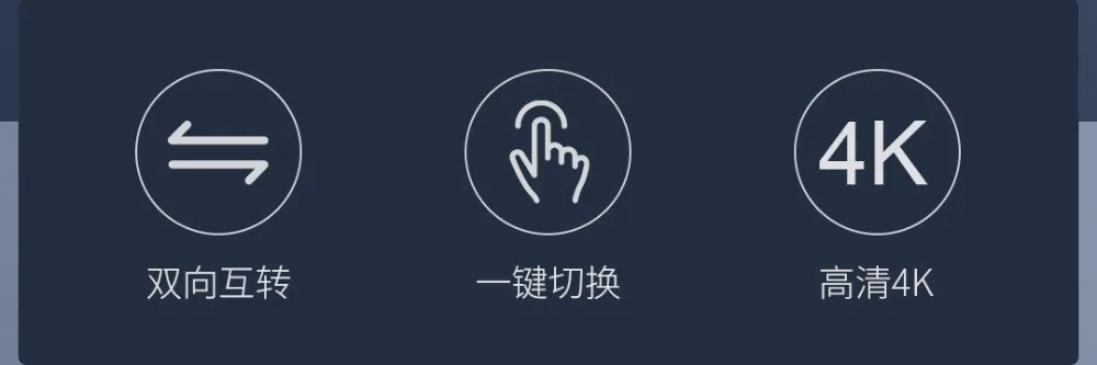 Xiaomi двухстороннее HDMI распределение переходник конвертер адаптер 4K цифровой аналоговый видео аудио для ПК ноутбука планшета