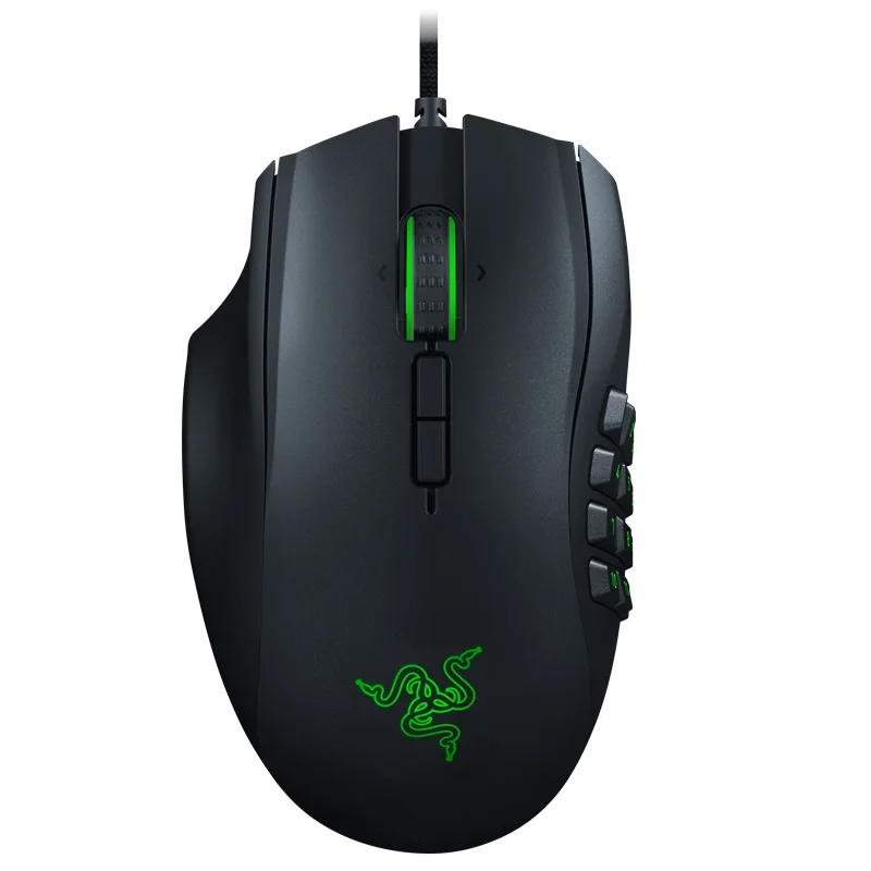 

Мышь Компьютерная Razer Naga для левой руки, эргономичная игровая мышь для левой руки, RGB макро Механическая Боковая клавиша