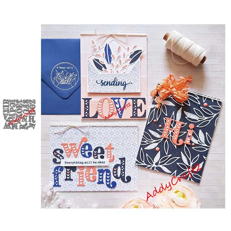 

2020 металлические Вырубные штампы трафареты букв Новинка для «сделай сам» Скрапбукинг альбом Тиснение бумажная карточка ремесло шаблон