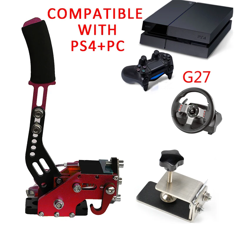 G27 Red Горячие гоночные игры USB Ручной тормоз SIM зажим PC+ PS4 ручной тормоз SIM для гоночных игр G920 G29 G27 с приспособлением экшн-игрушка FANATECOSW - Цвет: G27 Red