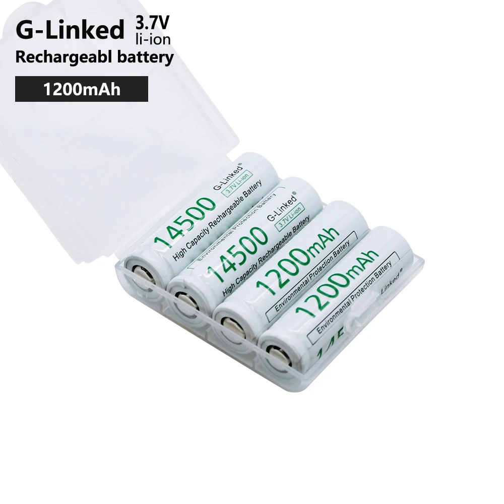 AA батарея 14500 батареи 1200mah 3 7 V литиевая aa аккумуляторные перезаряжаемый
