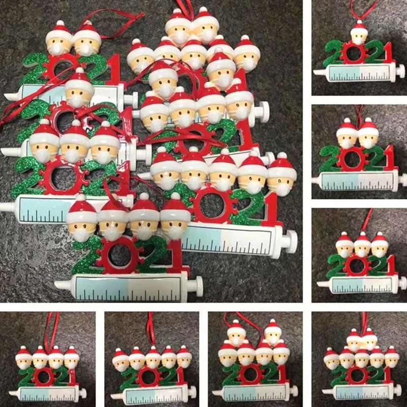 

2022 Christmas souvenir family DIY handwritten name doll Snowman Christmas Tree Pendant Christmas ornaments