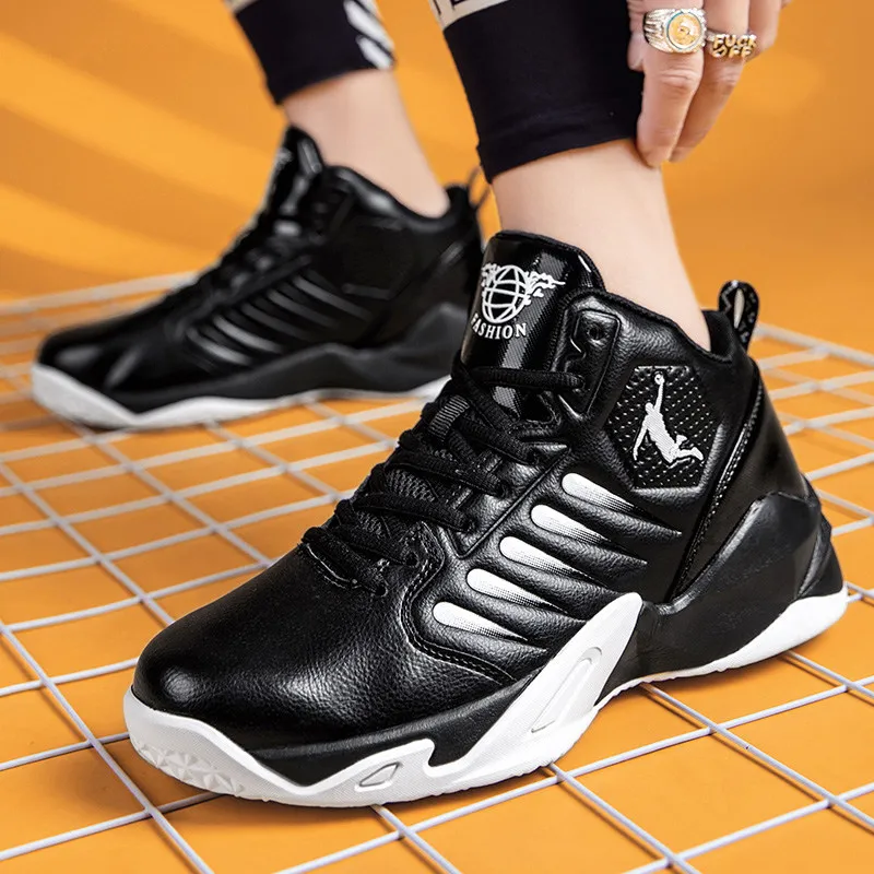 

High Top Men's Basketball Shoes Sports Shoes Comfort Men Sports Shoes White Breathable Basketball Sneakers Man chaussure basket