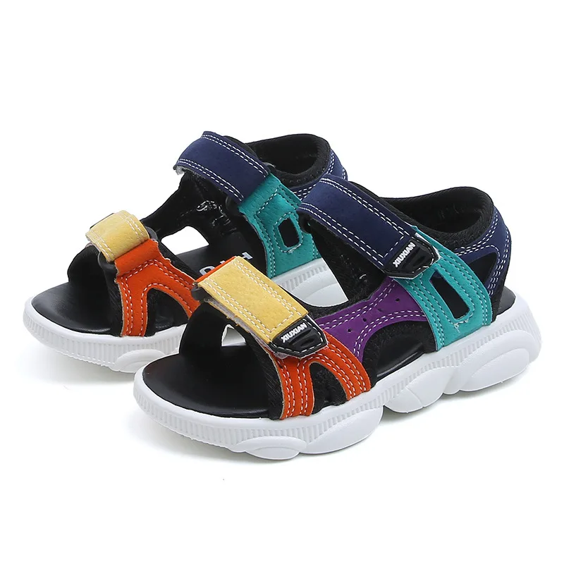 

Children's Sandals 2021 Summer New Beach Shoes Boys And Girls Breathable Shoes Fashion Non-slip Soft Bottom Kids Sandals B893