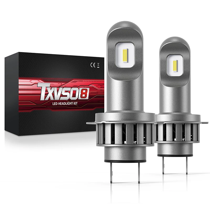 

Two Txvso8 H7 Led Headlamp, 6000k Mini Lamp, 50w Bulb, Universal Super Bright Csp Automobile Lamp