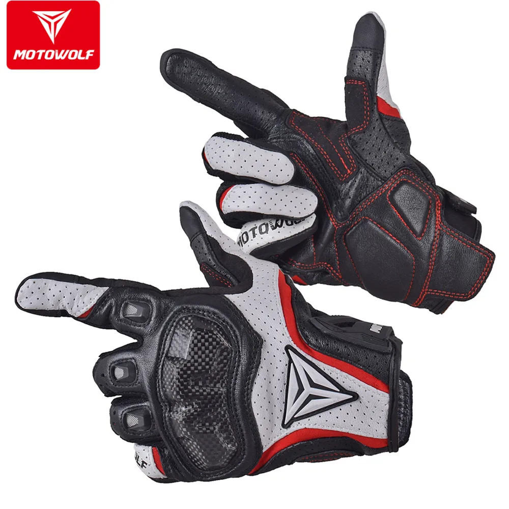 MOTOWOLF-0305 Motorcycle Gloves Riding Moto Protective Male Motocross Motor Biker Motorbike Glove MTB Cycling DH Tactical | Автомобили и